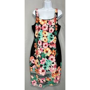 Bisou Bisou Dress Bodycon Floral‎ Women Size 12